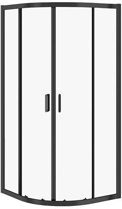 Изображение KABINA PRYSZNICOWA ARTECO CZARNA PÓOKRGA 80X80X190 SZKO TRANS