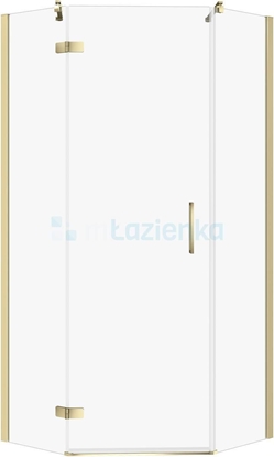 Attēls no Cersanit KABINA PRYSZNICOWA PICIOKTNA CITY ZOTA 80X80X195 LEWA TRANS.