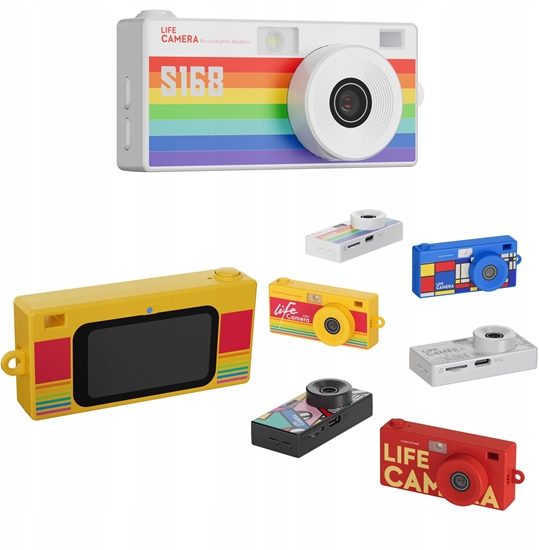 Изображение Kamera cyfrowa Xrec Mini Aparat Kamera Retro Video 2k Wisiorek Breloczek Z Karta 32gb / Xrec X9 / Biay