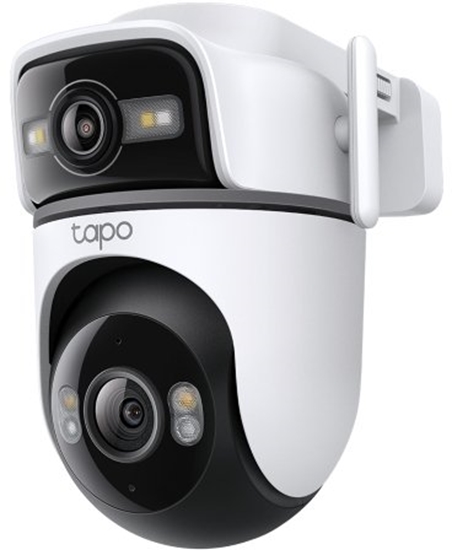 Изображение Kamera IP TP-Link Tapo TC47 V1 - Kamera do monitoringu sieciowego - Multi-Czujnik + Obrotowy - Na zewntrz - odporna na kurz/wodoodporna - Farbe (Tag&Nacht) - 2 x 3 MP - 2304 x 1296 - 2K - Audio - bezprzewodowy - Wi-Fi - 802.11ax, Ethernet 10Base-T/100Bas