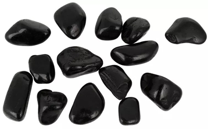 Picture of Kamienie polerowane Black Pebble IV 20-30mm do akwarium terrarium 10 kg/OPAK