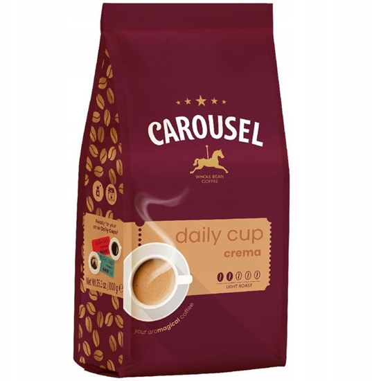 Picture of Kawa ziarnista CAROUSEL Carousel Daily Cup Crema| 1kg | Ziarnista