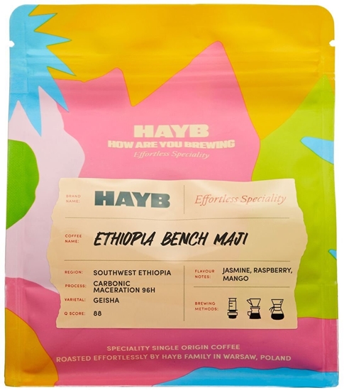 Изображение Kawa ziarnista HAYB Ethiopia Bench Maji 200 g