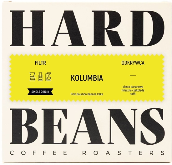 Picture of Kawa ziarnista Hard Beans Kolumbia Pink Bourbon Banana Cake 200 g