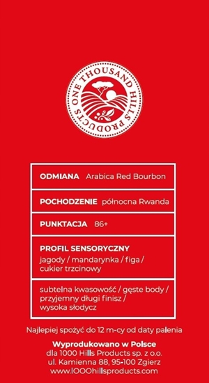 Изображение Kawa ziarnista Muhabura Kawa ziarnista RWANDA MUHABURA NATURAL ESPRESSO 400g