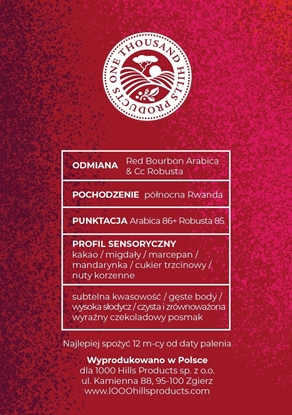 Изображение Kawa ziarnista Muhabura Kawa ziarnista RWANDA MUHABURA TABOO ESPRESSO 400g