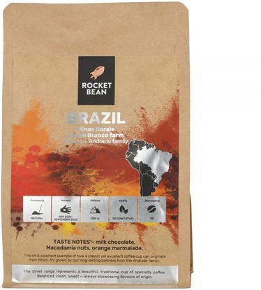 Picture of Kawa ziarnista Rocket Bean Rocket Bean kawa ziarnista Brazylia Capim Branco Filter 200 g