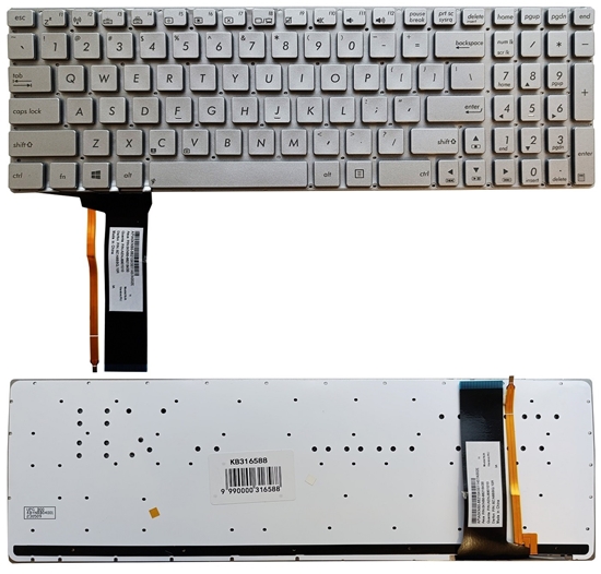 Picture of Keyboard ASUS N56, N76, N750, with backlight, US
