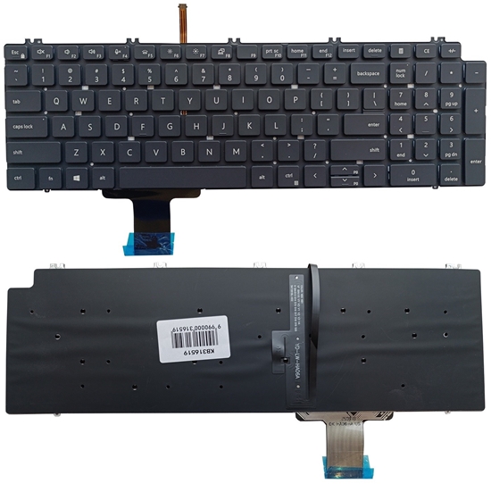 Picture of Keyboard DELL Precision 7550, 7560, 7750, 7760, with Backlight, US