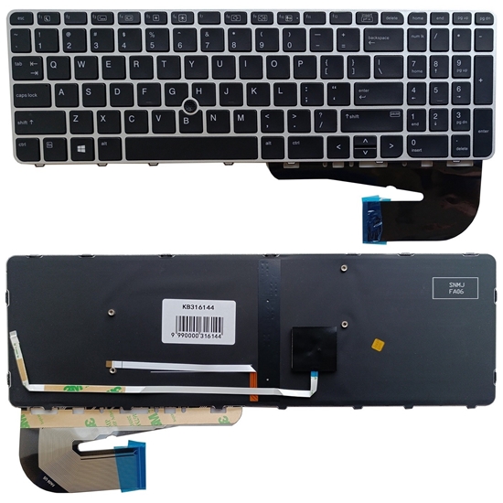 Picture of Keyboard HP EliteBook 850 G3, ZBook 15u G3, with backlight and trackpoint