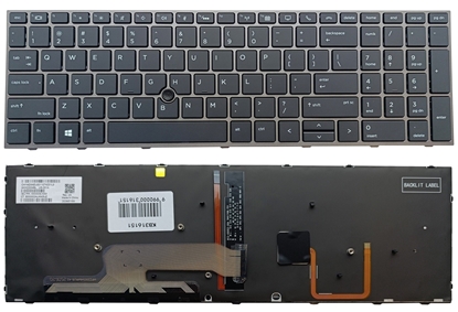 Picture of Keyboard HP ZBook 15 G5, G6, ZBook 17 G5, G6, with backlight and trackpoint
