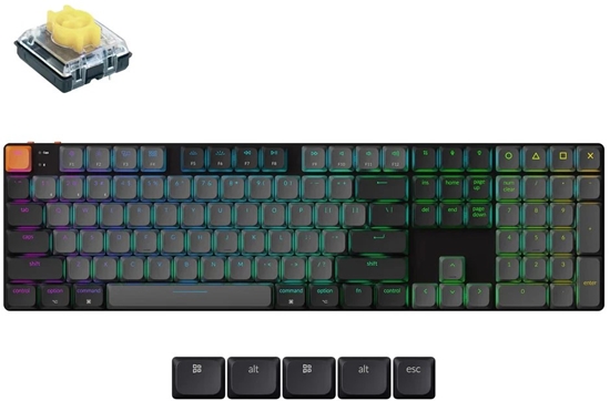 Picture of Klawiatura Keychron K5 v2 QMK/VIA Hot Swap Keychron Super Banana (K5X-H4)