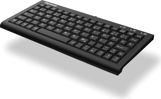 Изображение Keysonic ACK-3401U (UK) tastatūra Mājas USB QWERTY Britu angļu valoda Melns