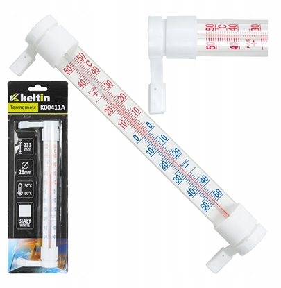 Picture of KELTIN Termometr zaokienny 233x24mm biay