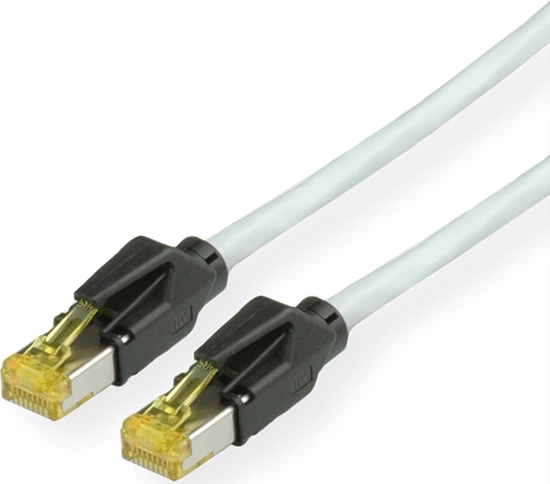 Picture of Kerpen Datacom KERPEN Patchkabel Kat.6A (Class EA) S/F, MegaLine F6-90, HiRose TM31, LS0H, grau, 20 m