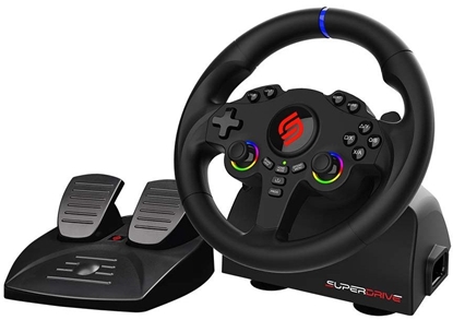 Изображение Kierownica Subsonic Subsonic Superdrive 220 RS-5 Czarny USB Kierownica + peday Nintendo Switch, Nintendo Switch 2, PC, PlayStation 4, PlayStation 5, Xbox One, Xbox Series S, Xbox Series X