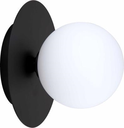 Picture of Kinkiet Light Prestige Czarna lampa nacienna Roma kulisty szklany kinkiet nad lustro