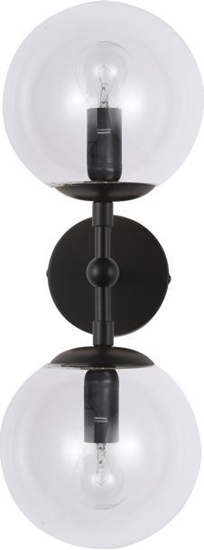 Изображение Kinkiet Light Prestige Loftowa lampa DORADO LP-002/2W BK Transparent Light Prestige kinkiet do sypialni czarny przezroczysty