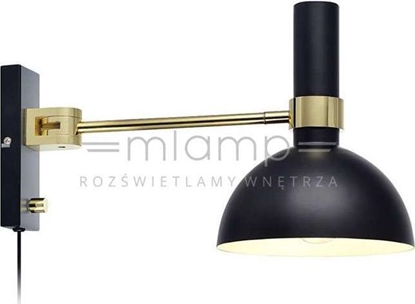 Picture of Kinkiet Markslojd Kinkiet lampa cienna Markslojd Larry 1x60W E27 czarny / zoty 106970
