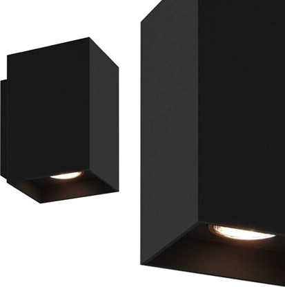 Picture of Kinkiet Zumaline Zuma Line Sandy WL Square 92698-N kinkiet lampa cienna 2x50W GU10 czarny