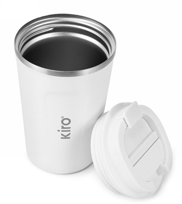 Изображение Kiro Termopuodelis z izolacj próniow KIRO KI380W, biaego koloru, 380 ml
