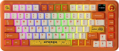 Attēls no Klawiatura Ajazz AK820 MAX PLUS Avocado Switch Orange Theme - 3 model