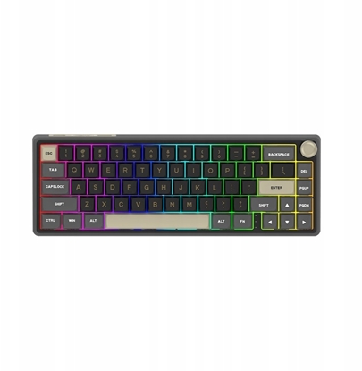 Изображение Klawiatura AQIRYS AQIRYS Klawiatura mechaniczna 65%/68 klawiszy Dual Mode: Wirelles&BT+Wired TALITHA black