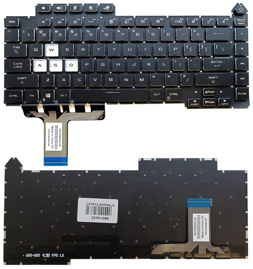 Picture of Klawiatura Asus Klawiatura ASUS G15 G513, G513Q, G533 z podwietleniem RGB US