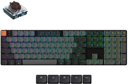 Изображение Klawiatura Keychron K5 v2 QMK/VIA Hot Swap Keychron Super Brown (K5X-H3)