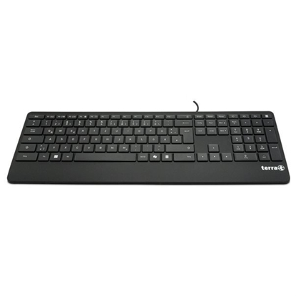 Изображение Klawiatura Wortmann AG TERRA Keyboard 4000 Corded [DE] USB black Copilot QWERTZ 105 klawiszy przewodowa 1,80m
