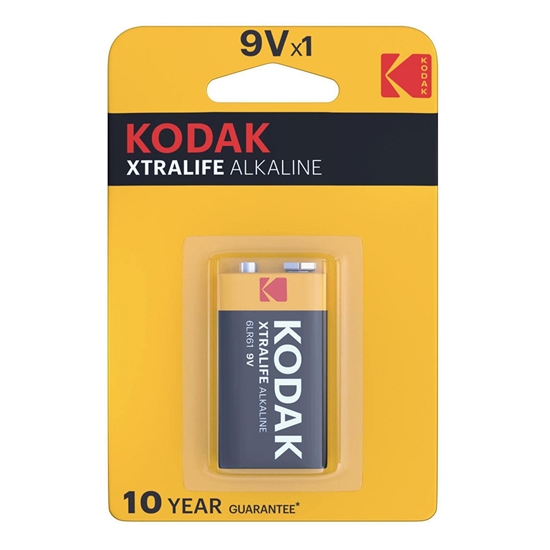 Picture of Kodak Xtralife Alkaline Battery 9V B1
