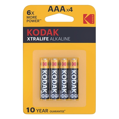 Attēls no Kodak Xtralife Alkaline Battery AAA (1,5V) B4 | Price for 2 pcs