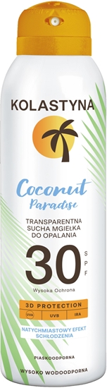 Picture of KOLASTYNA OPALANIE KOLASTYNA Sun Coconut Paradise Transparentna sucha Mgieka ochronna SPF 30 150 ml