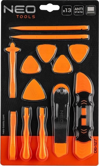 Picture of Komplekts: 13 gab. atvēršanas instrumenti korpusu atvēršanai bez bojājumiem | Antistatisks