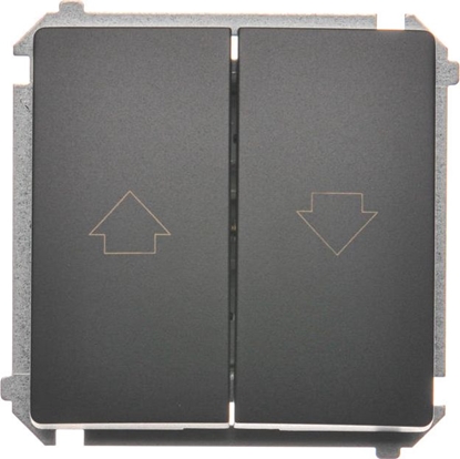 Attēls no Kontakt-Simon Przycisk aluzjowy Simon Basic 10A 250V grafit mat (BMZ1.01/28)
