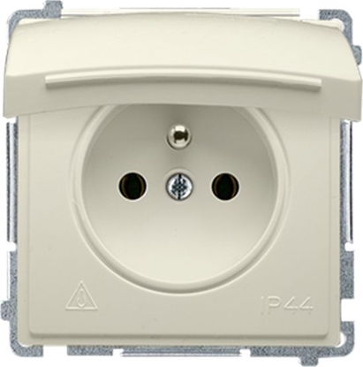 Изображение Kontakt-Simon Simon Basic Gniazdo wtyczkowe Schuko do wersji IP44 z przesonami (modu) 16A, 250V~,zaciski rubowe be BMGSZ1BZ.01/12