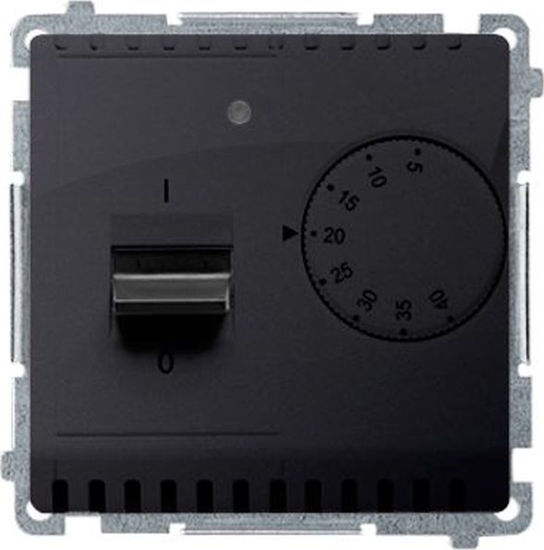 Picture of Kontakt-Simon Simon Basic Regulator temperatury z czujnikiem wewntrznym grafit matowy BMRT10W.02/28