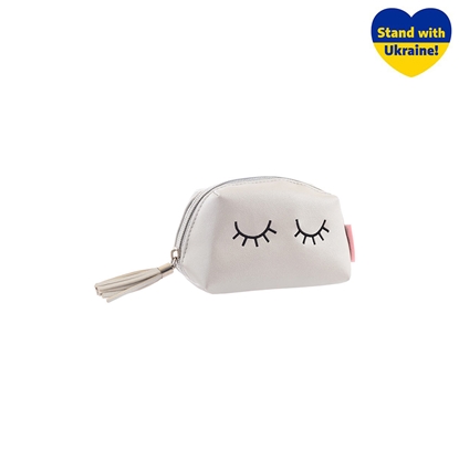 Attēls no Kosmētikas soma YES Weekend YW-33 Sleeping eyes, 9,5 x 16 x 8 cm, pērļu krāsā