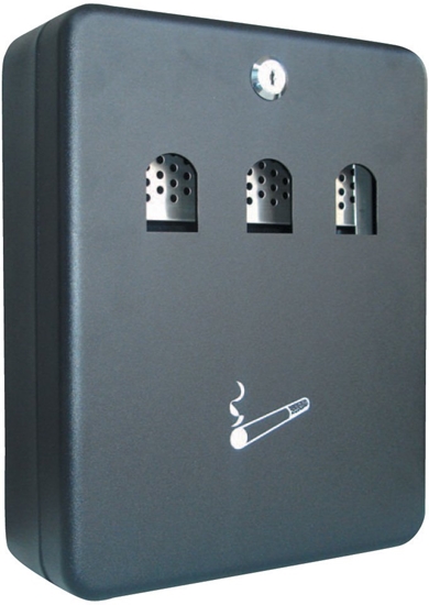 Изображение Kosz na mieci QConnect Popielniczka cienna Q-CONNECT, 3l, czarna