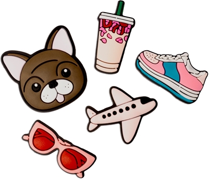 Picture of krainaGSM Sticker 3D Pink zestaw 5 szt