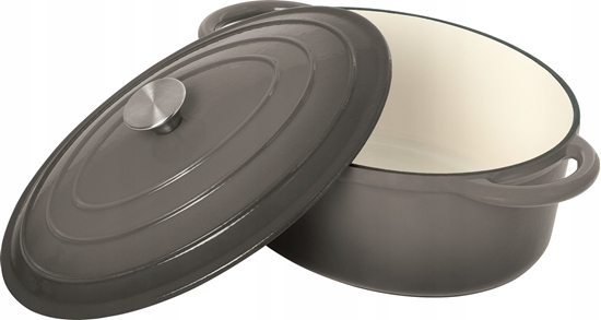 Picture of KRISBERG Brytfanka eliwna emaliowana Szara 33cm 6.4L brytfanna KRISBERG KS-7723