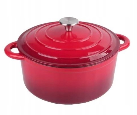 Picture of KRISBERG Garnek eliwny emaliowany 26cm 4.8L Czerwony KRISBERG KS-7709