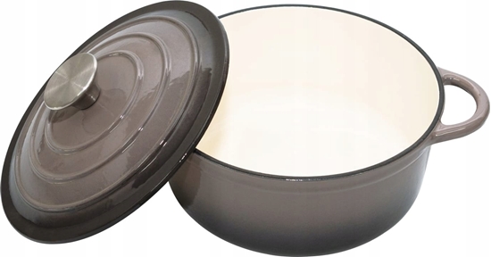 Picture of KRISBERG Garnek eliwny emaliowany 26cm 4.8L Szary KRISBERG KS-7720