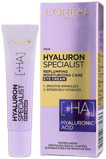 Изображение L´Oréal Paris Hyaluron Specialist Replumping Moisturizing Care Eye Cream 15 ml