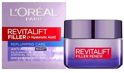 Attēls no L´Oréal Paris Revitalift Filler Hyaluronic Acid Night Cream 50 ml
