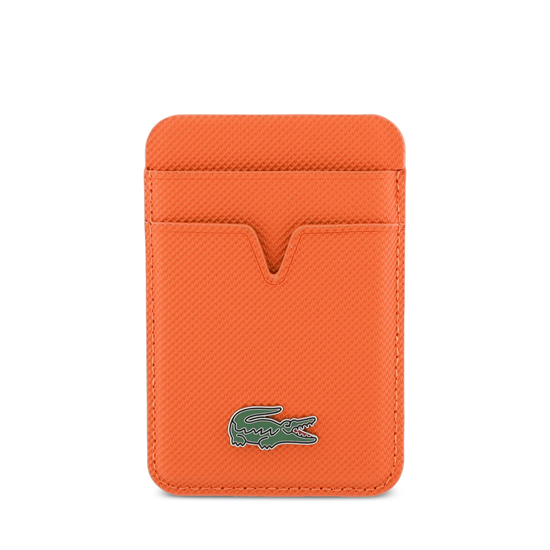 Picture of Lacoste PU Iconic Petit Pique MagSafe Wallet Orang