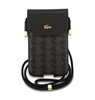 Изображение Lacoste PVC Blend Monogram Metal Logo Phone Pouch XL Brown