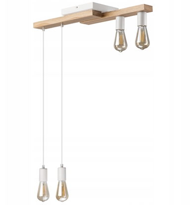 Picture of Lamkur Cortina 50492 plafon lampa sufitowa 4x15W E27 db/biay