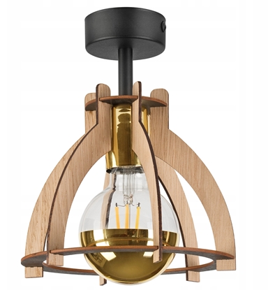Picture of Lamkur Lando 50577 plafon lampa sufitowa 1x15W E27 db/brzowy