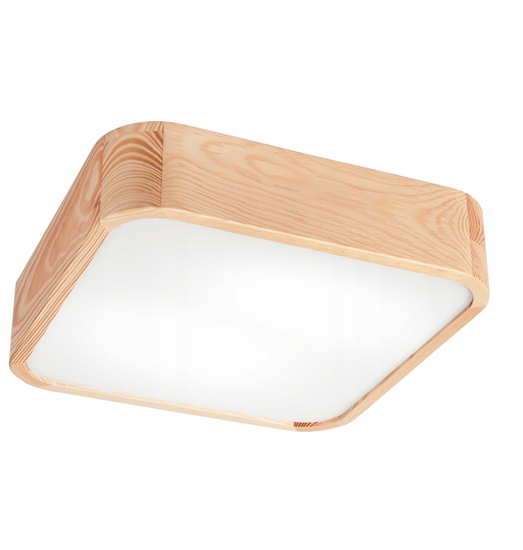 Picture of Lamkur Oak Square 48895 plafon lampa sufitowa 2x15W E27 sosna